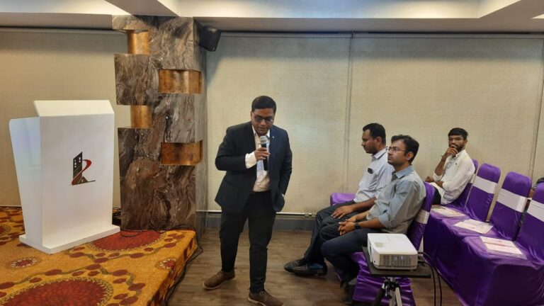 Doctor presenting on liver health awareness seminar