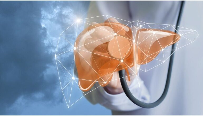 fatty liver in young adults NAFLD liver diagnosis illustration