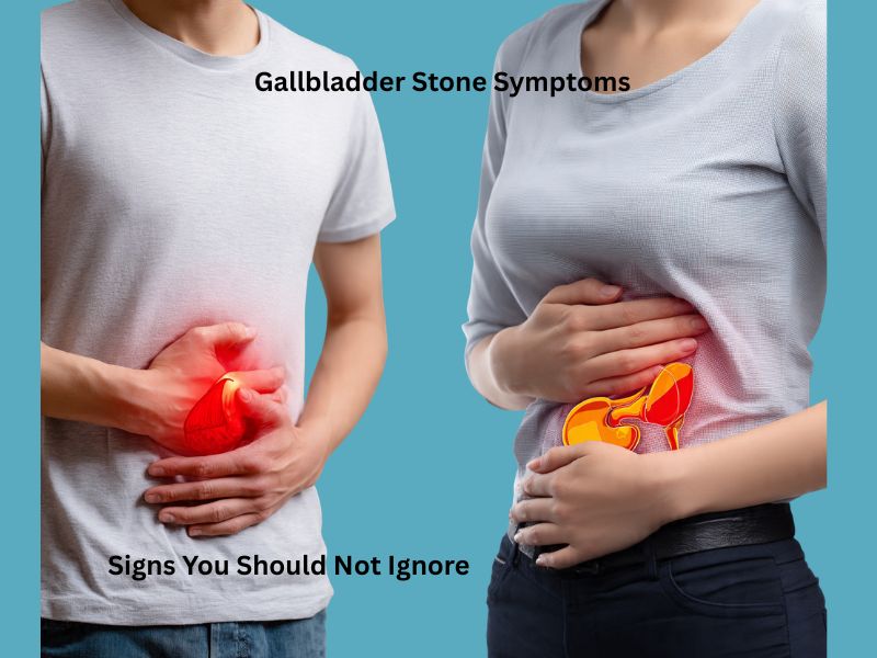 gallbladder stone symptoms right upper abdominal pain illustration