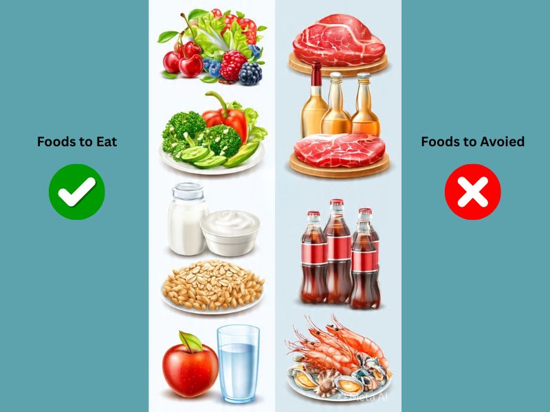 foods to eat and avoid for high uric acid