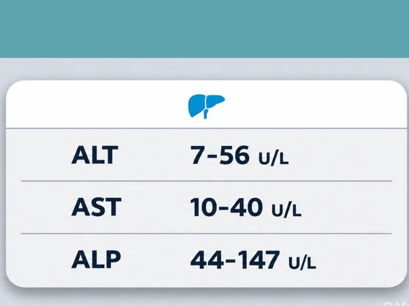 normal liver enzyme levels ALT AST and ALP