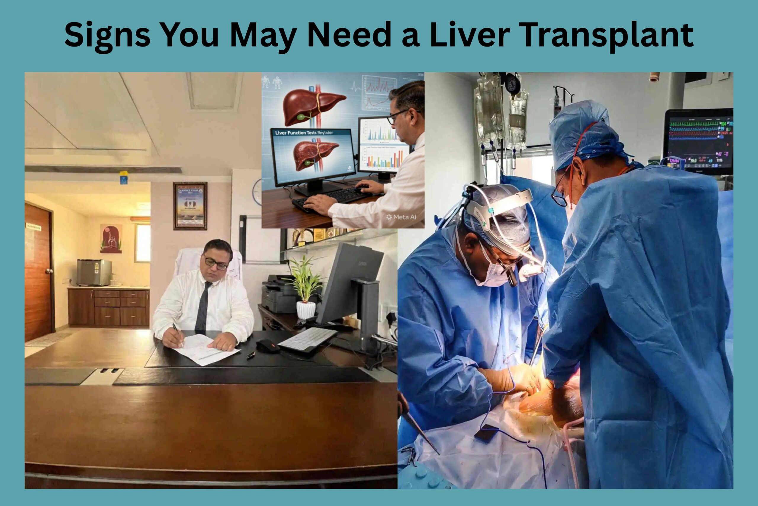 when to see a liver transplant specialist Dr Divakar Jain Ahmedabad