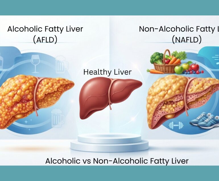 comparison of alcoholic and non alcoholic fatty liver disease