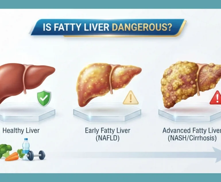 comparison of healthy liver early fatty liver and advanced fatty liver