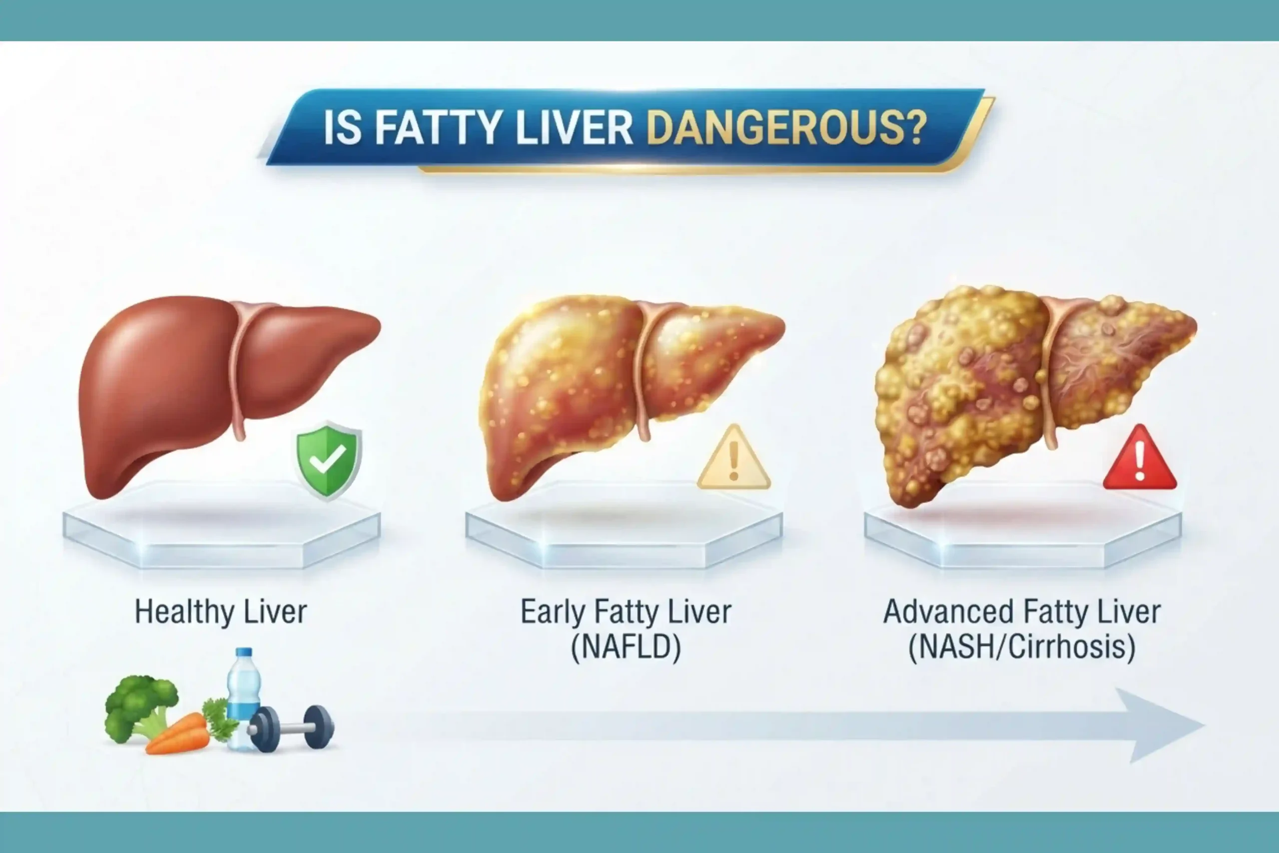 comparison of healthy liver early fatty liver and advanced fatty liver