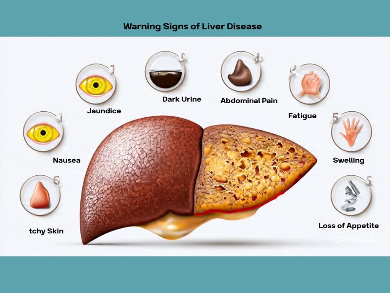 warning signs your liver is not working properly infographic